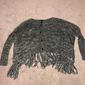 Funky knit cropped cardigan